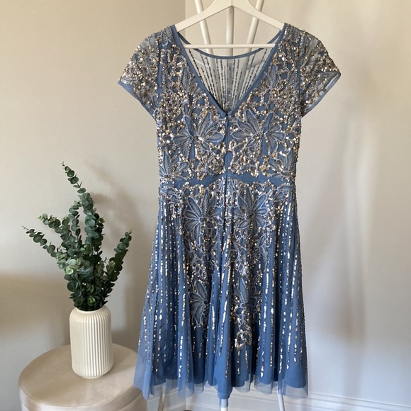 Light blue sequin dress - Picture 2 of 5